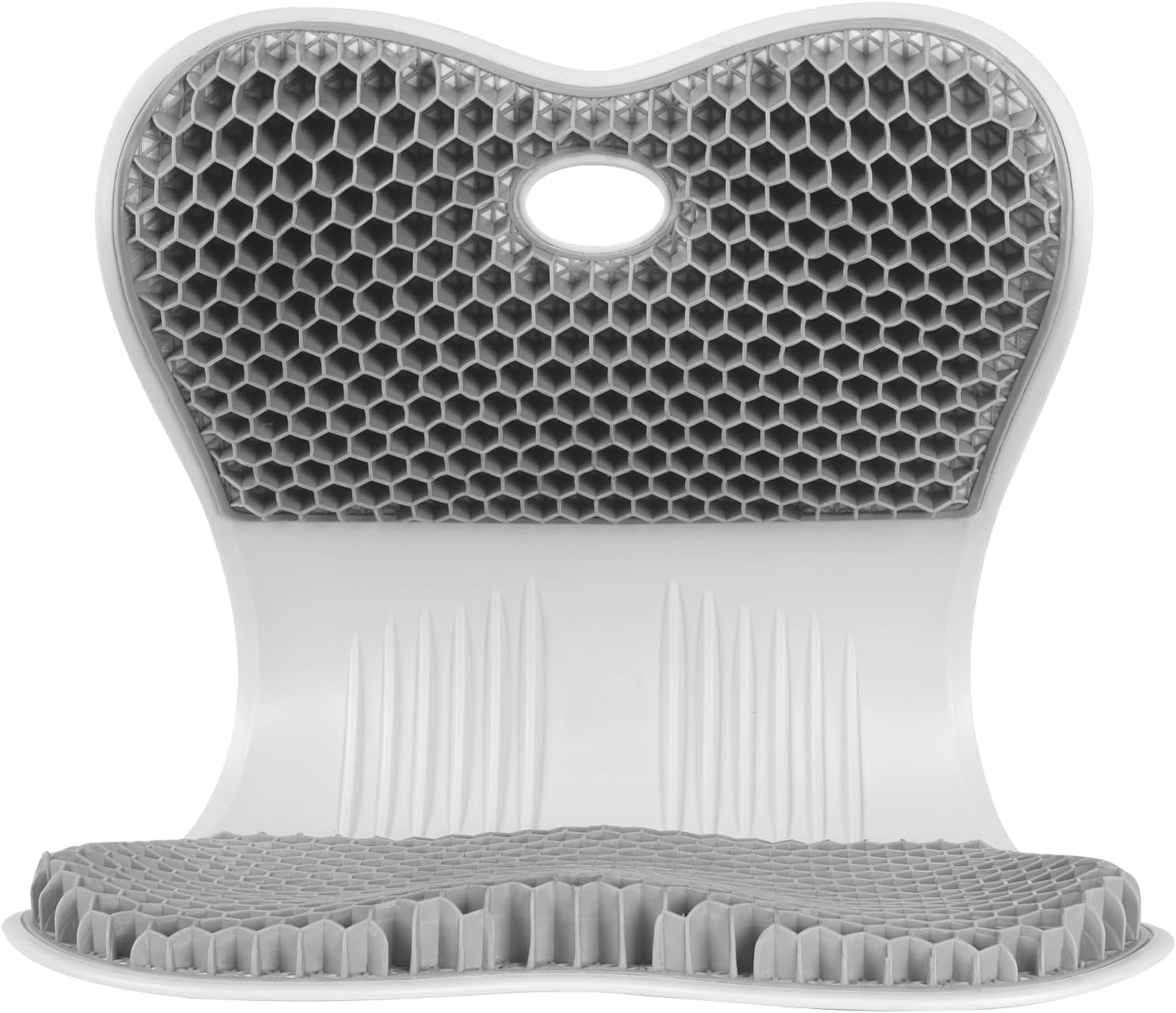 Gel Seat Cushions for Office Chairs, Back Support for Office Chair, Lumbar Support Pillow for Office Chair Cushions, Thick Big Breathable Honeycomb Design Car Seat Cushion, Body Weight?120lb(L)