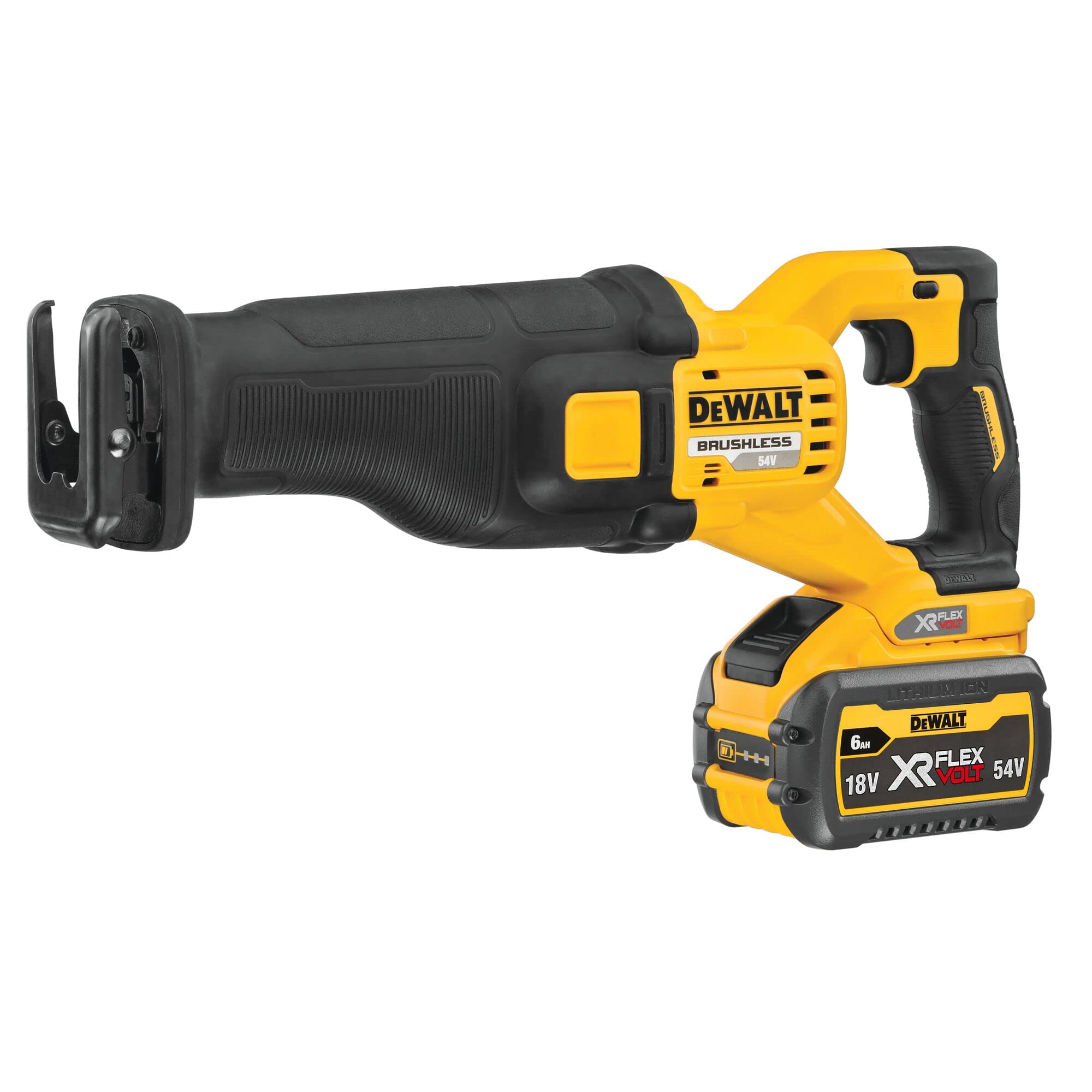 Sierra Sable sin escobillas XR FLEXVOLT 54V con 2 baterías 54V/18V Li-Ion 6Ah y maletín