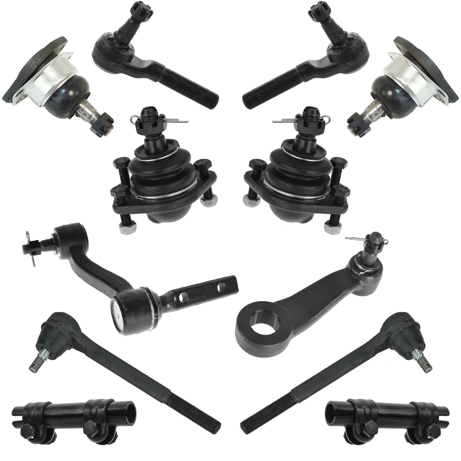 12個入りフロントサスペンションコントロールアームボールジョイントスタビライザーリンクタイロッドキット ジャガー XJ XJL X3