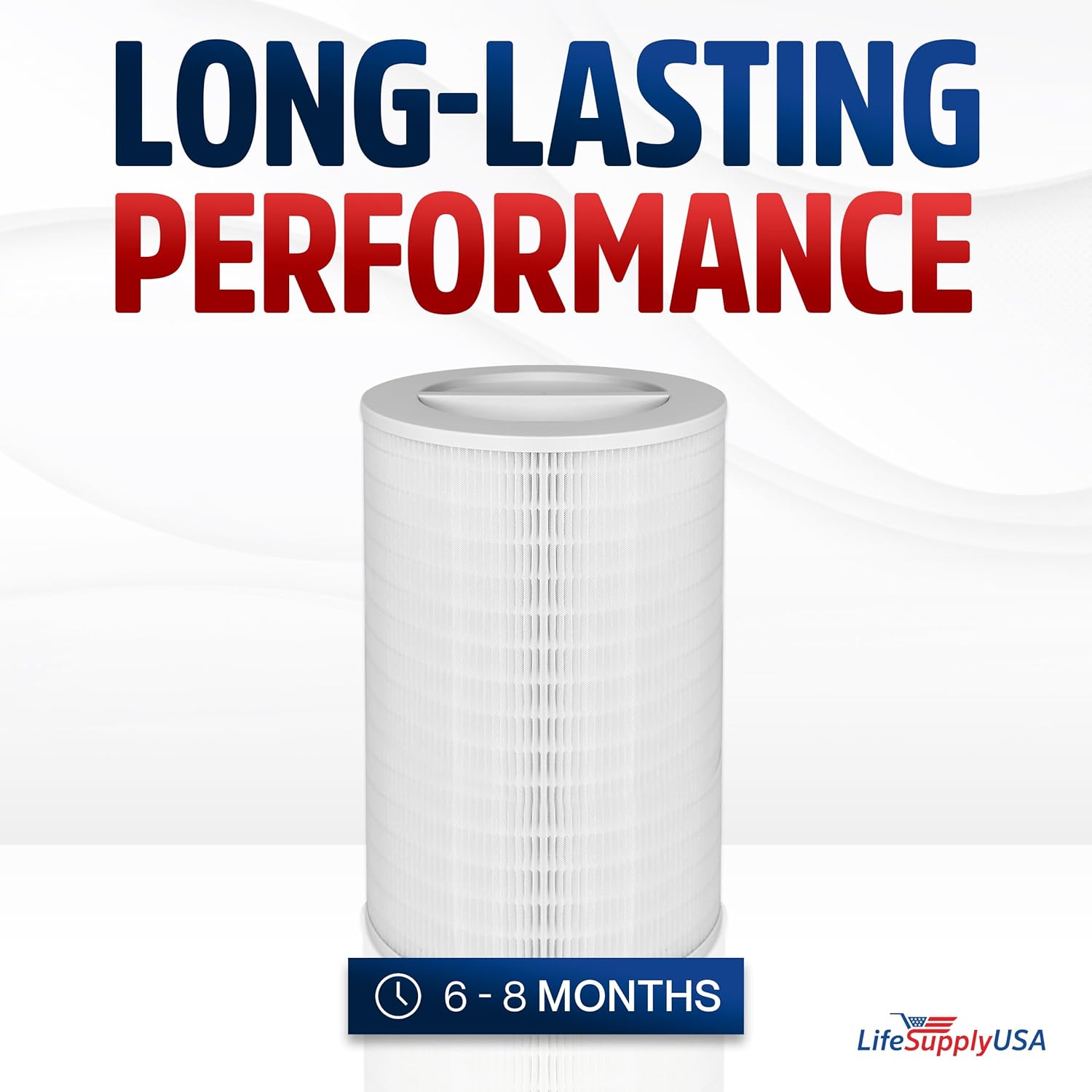 11011 True HEPA Filter Replacement Compatible with Clorox Large Room Air Purifier Model 11010 by LifeSupplyUSA (2-Pack) - Image 4