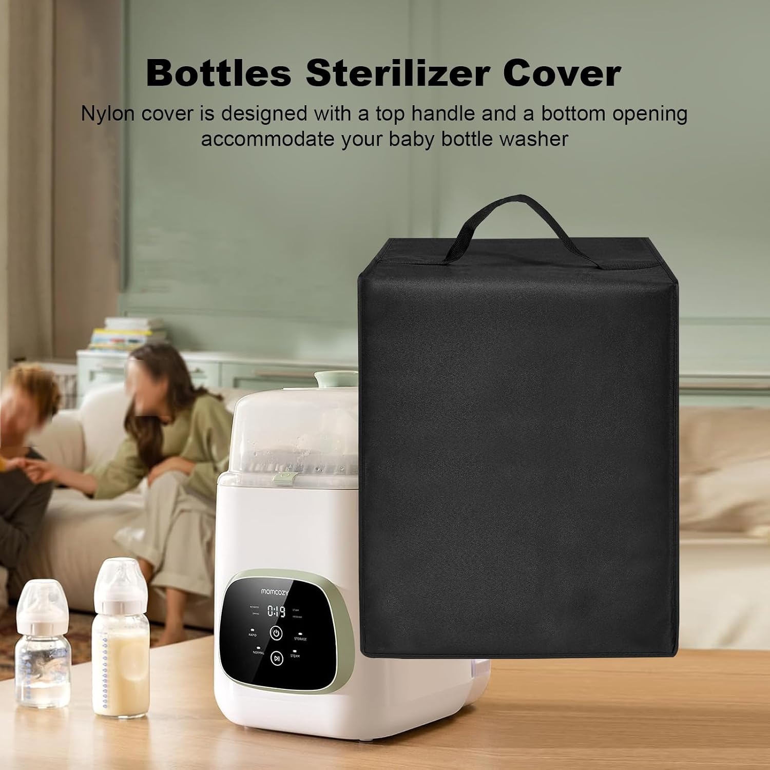 Bottles Sterilizer Dust Cover Baby Bottle Washer Lid Heavy-duty Dust-proof Nylon Protective Covers Case for Momcozy KleanPal Pro/for Grownsy EaseClean Bottle Washer, Sterilizer & Dryer Machine