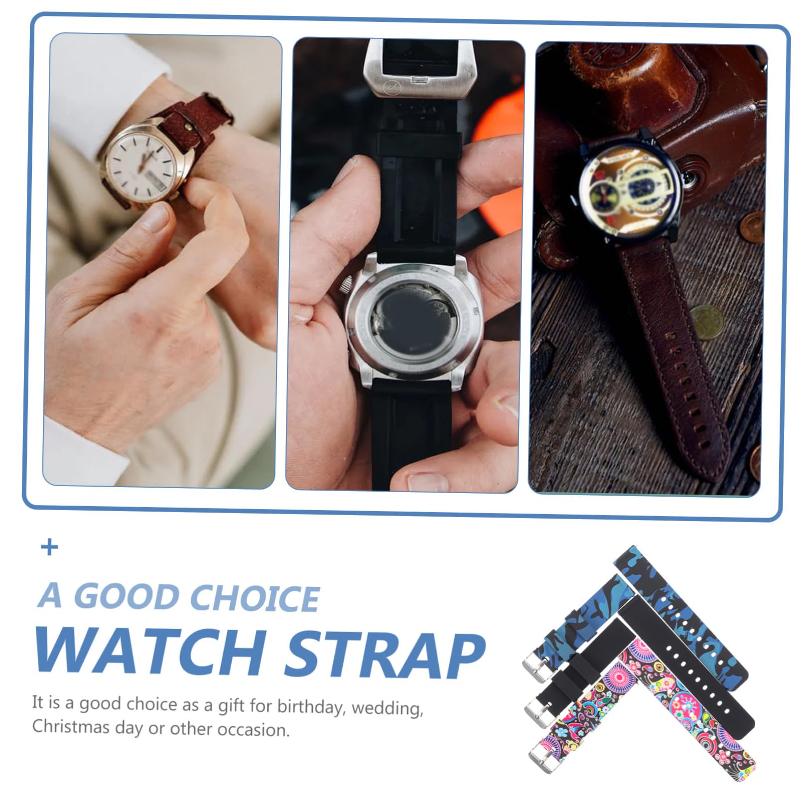 Housoutil Lot De 3 Bracelets De Montre Connectée En Silicone Antidérapants Réglables Confortables Élégants Et Pratiques De Remplacement 3 Pièces X 3