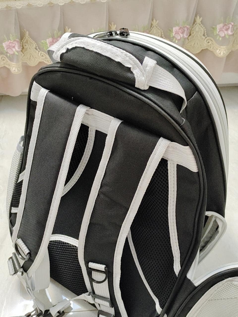 Katzen-Rucksack, Tragetasche, mittelgroße Haustier-Tragetasche für Hundetragetasche, Harter Blasenrucksack, erweiterbar, Reise, Wandern, Rucksack, Welpen, Kuppel