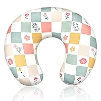 Vista 9 de Funda de almohada de lactancia para niñas, funda de almohada de lactancia materna floral para bebé, se adapta perfectamente a la funda de almohada