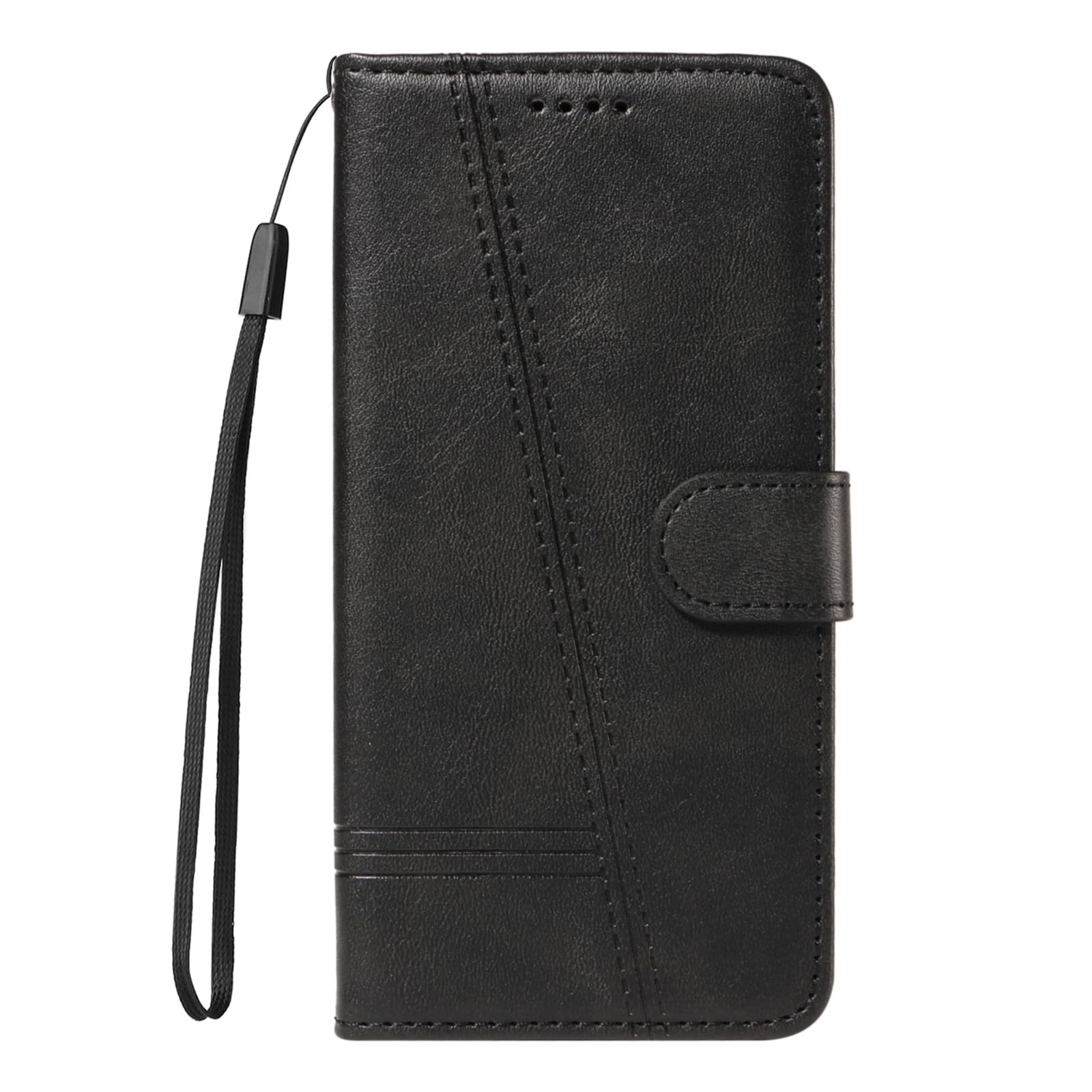 Etui z klapką do Samsung Galaxy S25 Ultra/S25 Plus/S25, skórzane etui portfelowe na telefon z stojakiem na karty, etui foliowe, odporne na wstrząsy, z tworzywa TPU wewnątrz, czarne, S25plus