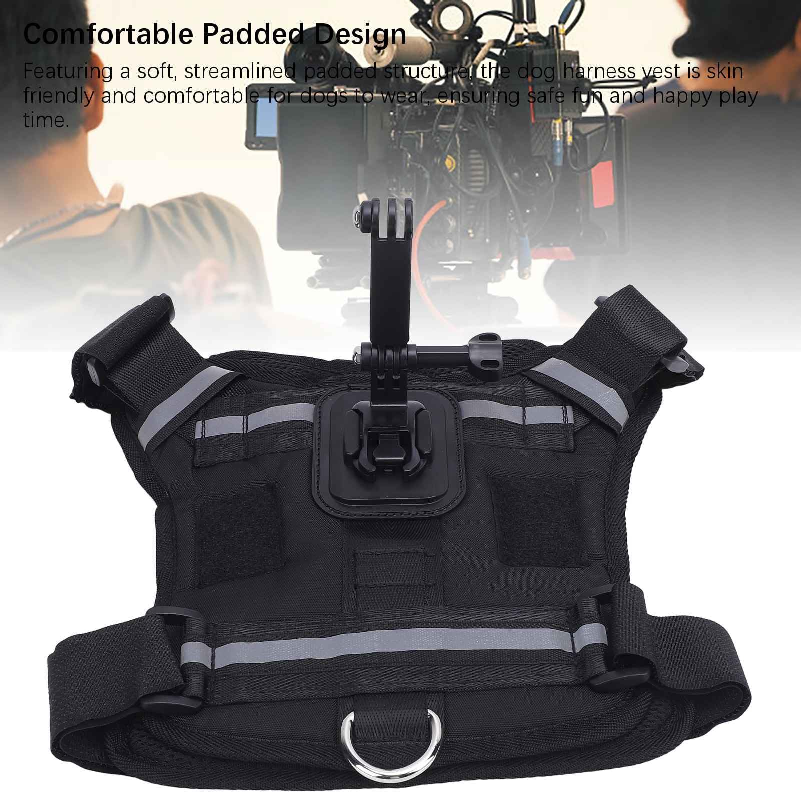 Montaggio del Cablaggio per Cani per GO Pro, Gilet di Cablaggio per Cani Regolabili, Cassetta per Animali Domestici per Animali Domestici, per le Telecamere di Azione