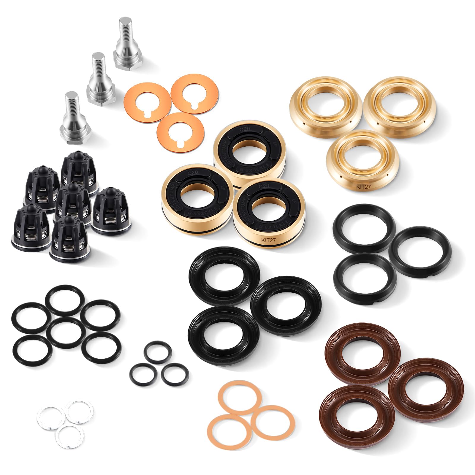 Kit de bomba de lavado compatible con General Pump T721 y T731 para reparar fugas