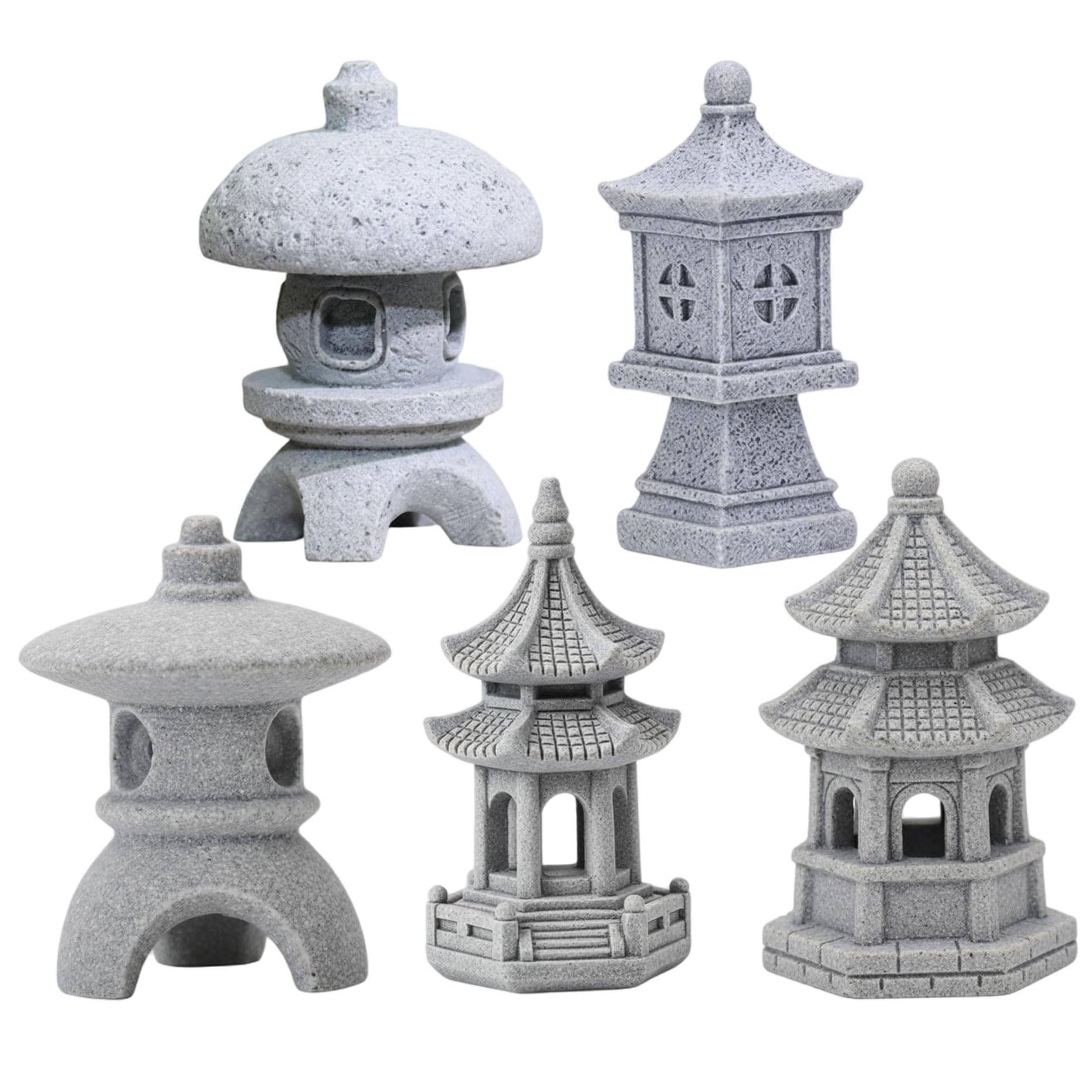 Pagoda jardin japonais résine réaliste pour embellir un balcon sans effort