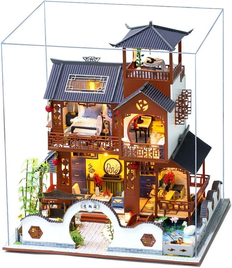 プレーベル　木製中国式ミニチュア家具１２店セット プレーベル 木製中国式ミニチュア家具12店セット プレーベル