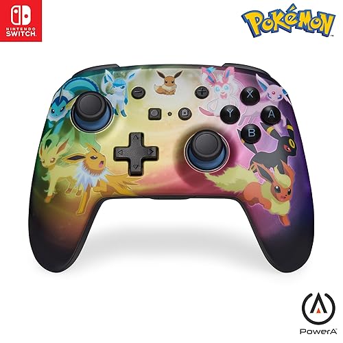 PowerA Enhanced Wireless Controller for Nintendo Switch - Eevee Evolutions, Bluetooth, Gamepad, Nintendo Switch Controller