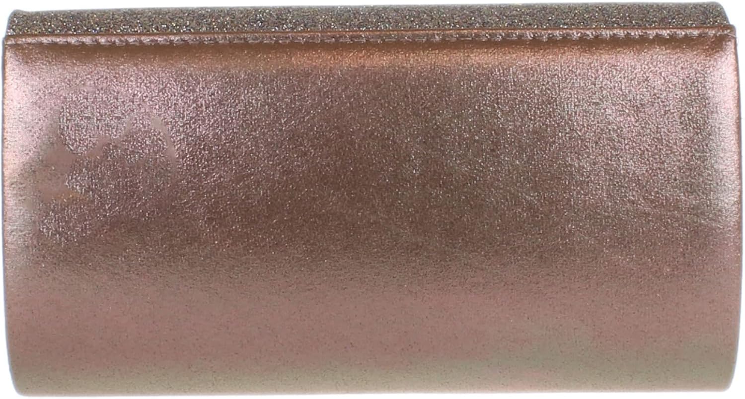 Girly HandBags Womens Glitter Flap Clutch Bag