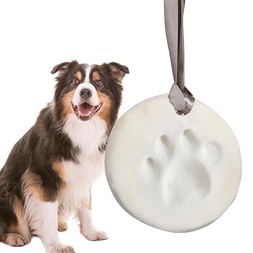 Green Pollywog Clay Paw Print DIY Ornament | Hanging Decoration