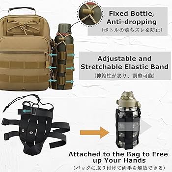 Amazon.co.jp: YAPJEB モールシステム 水筒 ペットボトル ホルダー
