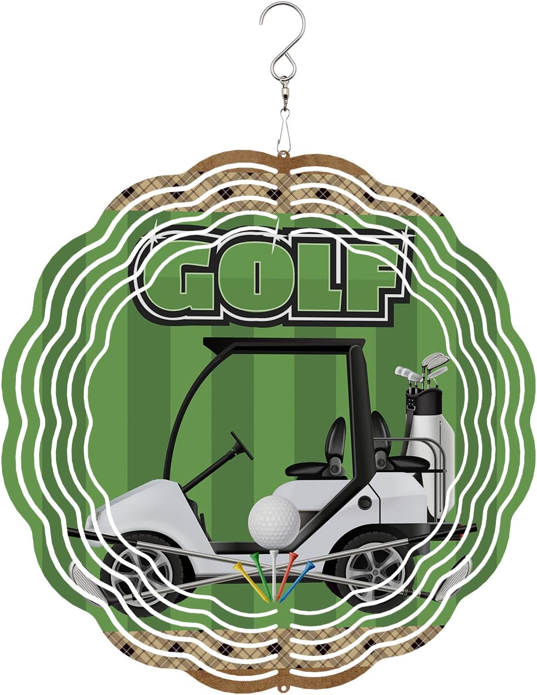 Stainless Steel Wind Spinner, Ball Sports Theme