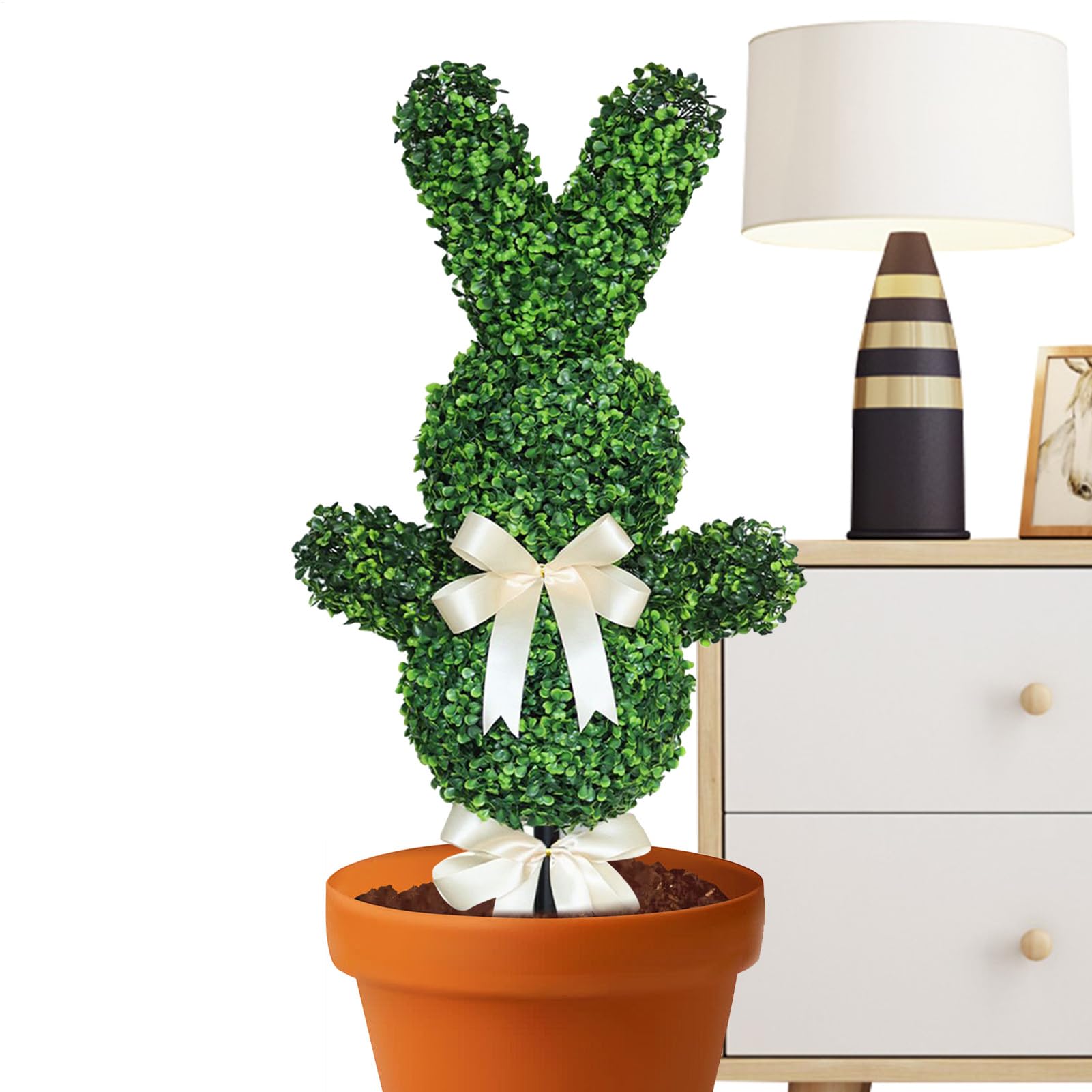 Generisch Personaggio sagomato per esterni | 90 cm boccola decorativa | Personaggio a forma di boccola con picchetto | Per casa, posto di lavoro, esterno, terrazza, giardino, patio, prato e