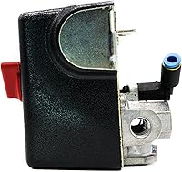 Vista 3 de Generic 034-0197 Interruptor de presión del compresor de aire 100-130 PSI, pulsador, actuador de émbolo, operación automática