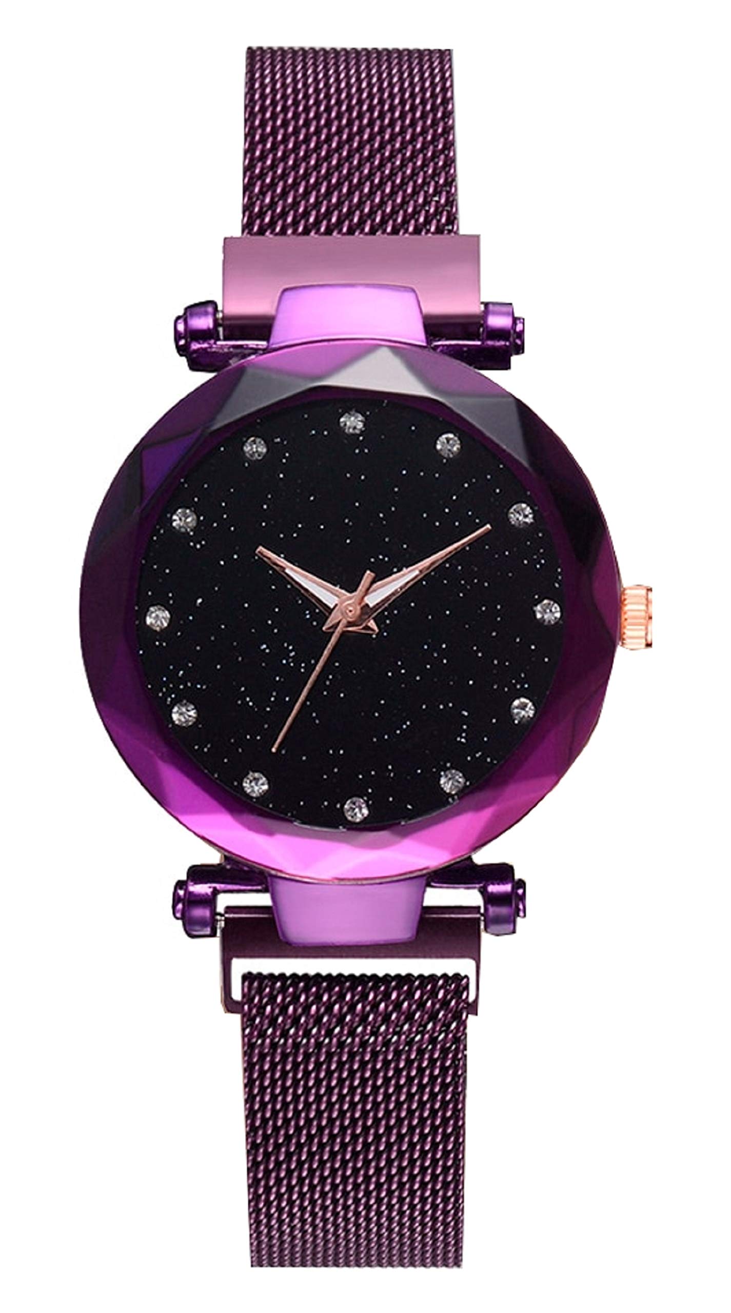 XINEW Purple Milanese Loop Strap Multi-Colour Dial Women/Girls Watch - (XIN-446) (B07KKC8NXK) Amazon Price History, Amazon Price Tracker