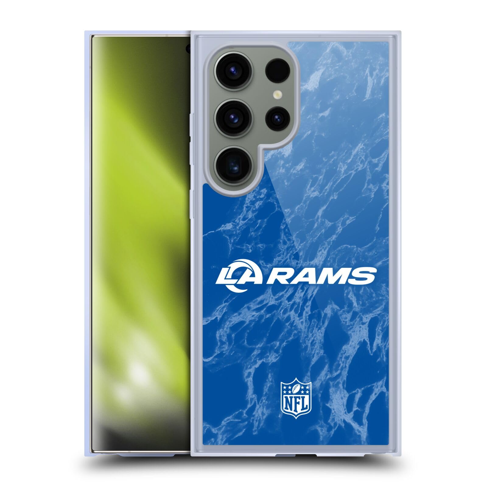 Coque antichoc Samsung S24 Ultra Los Angeles Rams protégeant l'écran et compatible MagSafe
