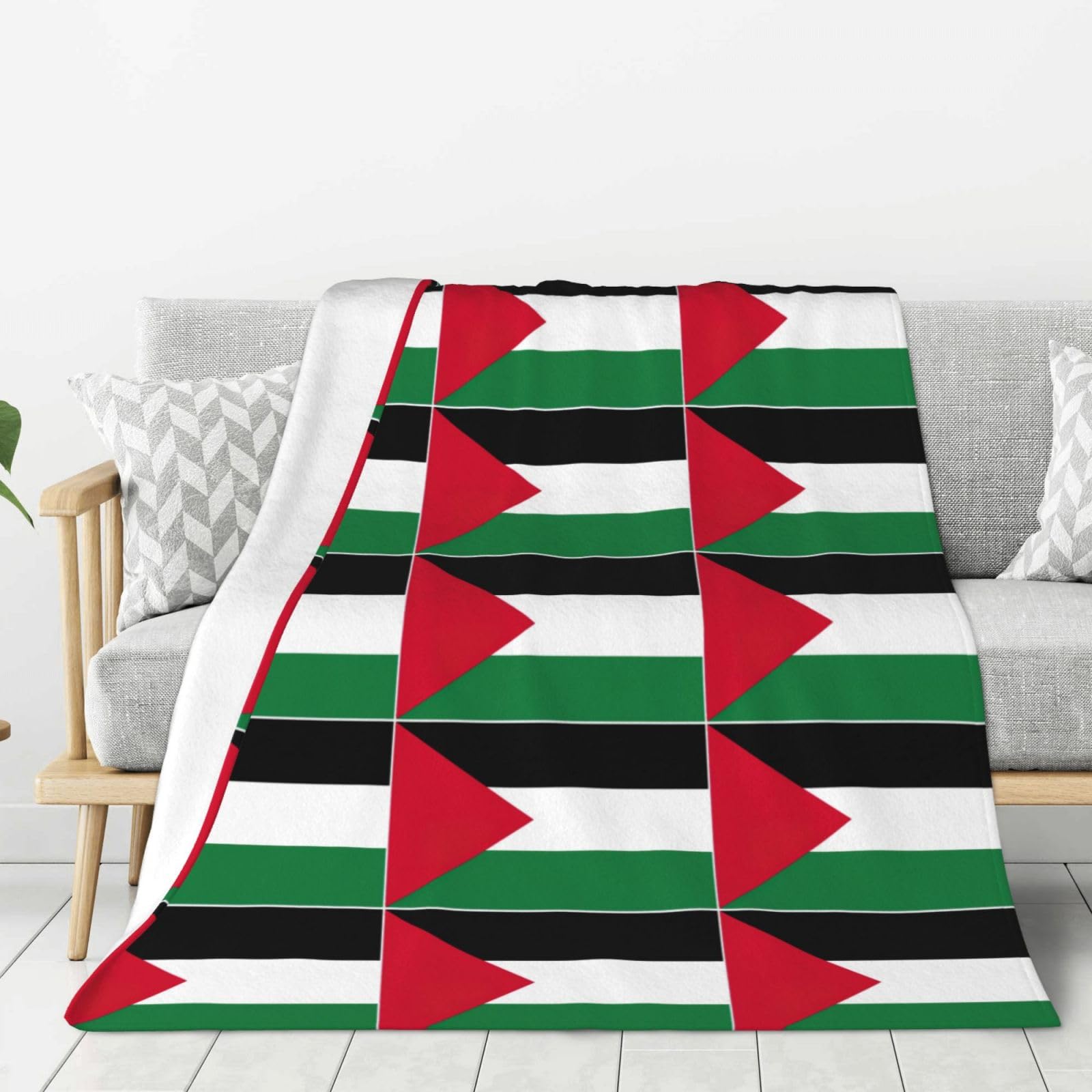 Couverture drapeau de la Palestine, un cadeau symbolique et doux pour le lit