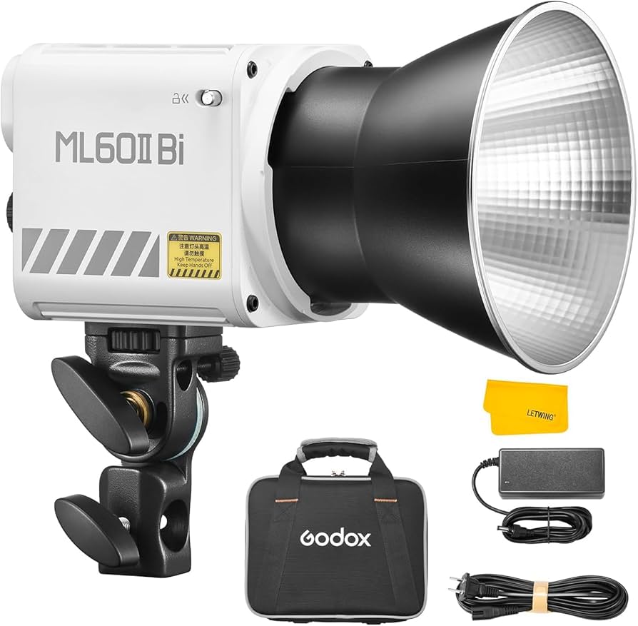 Godox ML60 Bi　LEDライト Amazon.com : Godox ML60Bi ML60 Bi 60W Bi-Color LED Light