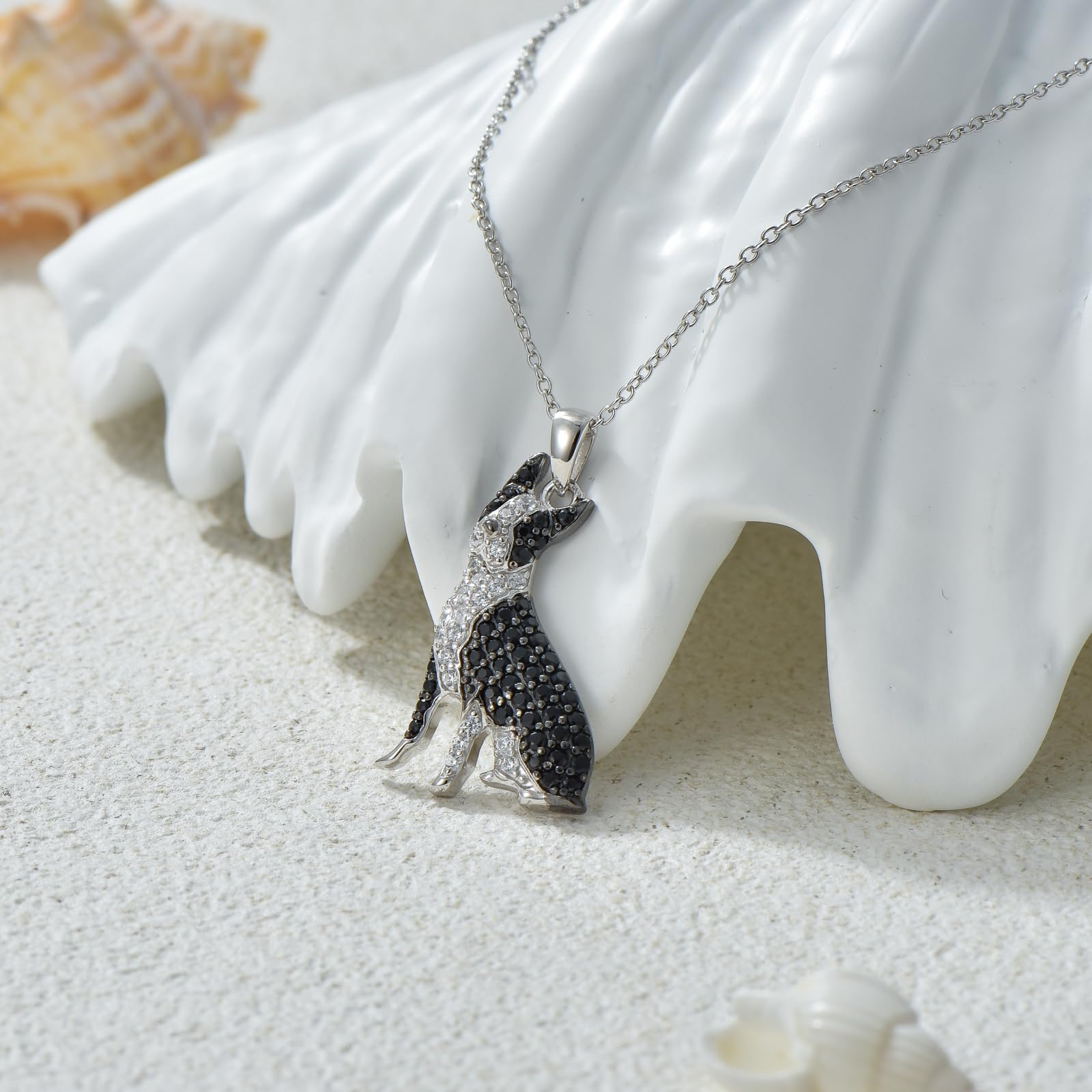 Dog Necklaces 24 Breeds of Dogs Necklaces S925 Sterling Silver Dog Pendant Boston Terrier Dog Necklace for Women Girls gifts -UK - Image 2