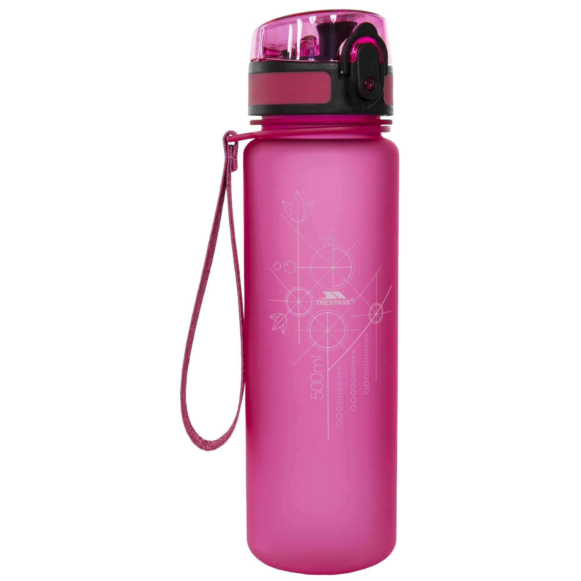 Trespass Pink Flintlock Sports Bottle (One Size) (Pink)
