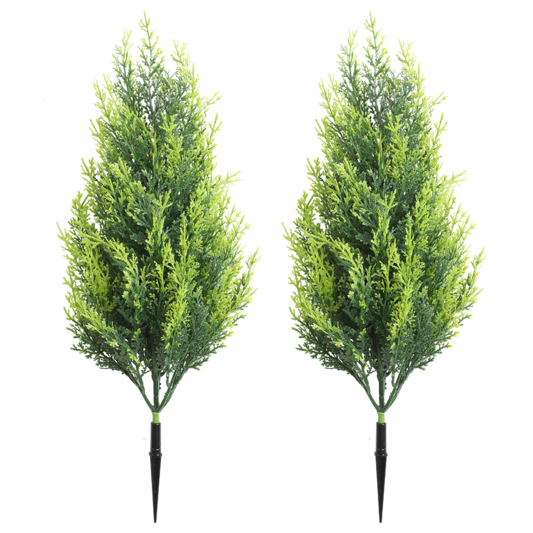 Pins de Norfolk artificiels haut de gamme : le lot de 2 sapins de Noël 50 cm