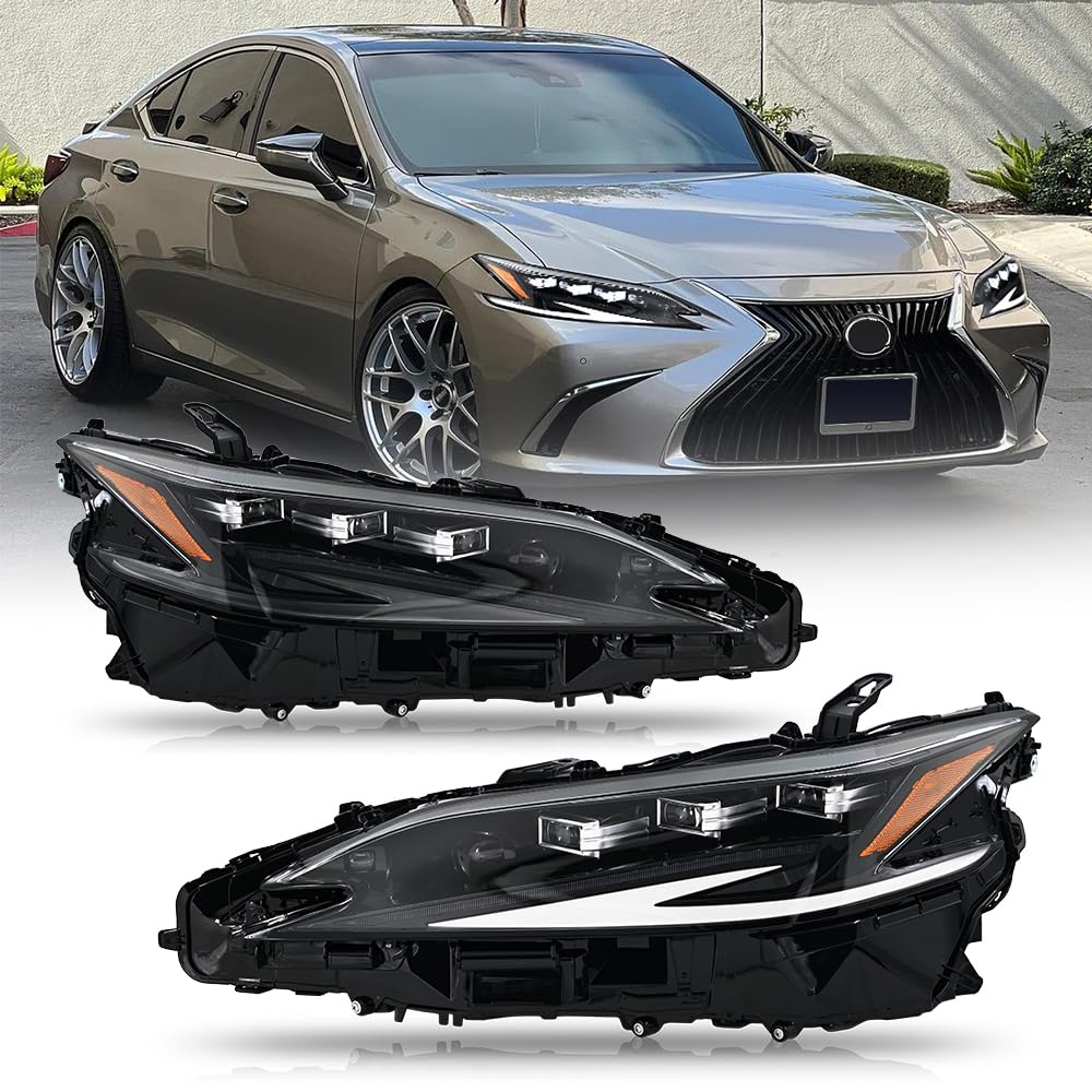 Headlights for Lexus ES 2019-2025 ES250 ES300h ES350 with Startup Animation & Sequential Turn Signal