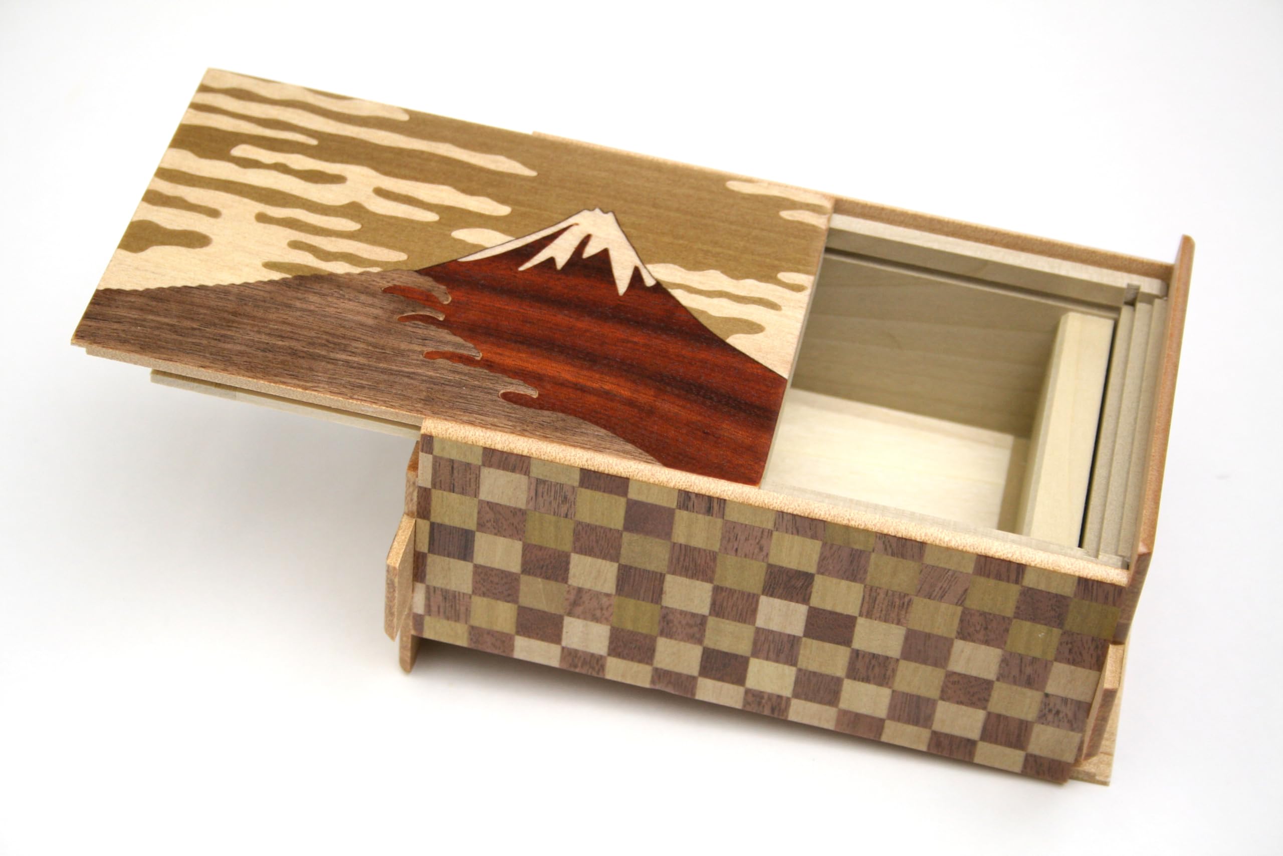 Amazon | 秘密箱21回仕掛け 富士と椿 Japanese puzzle box 21steps