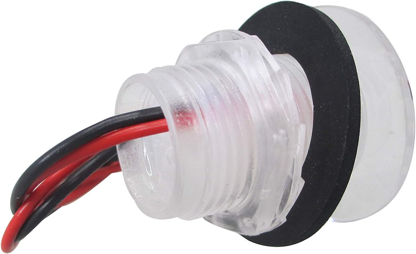 Pactrade Marine 4 Pieces Boat LED Livewell Round Button White Courtesy Light OEM Waterproof : Sports & Outdoors