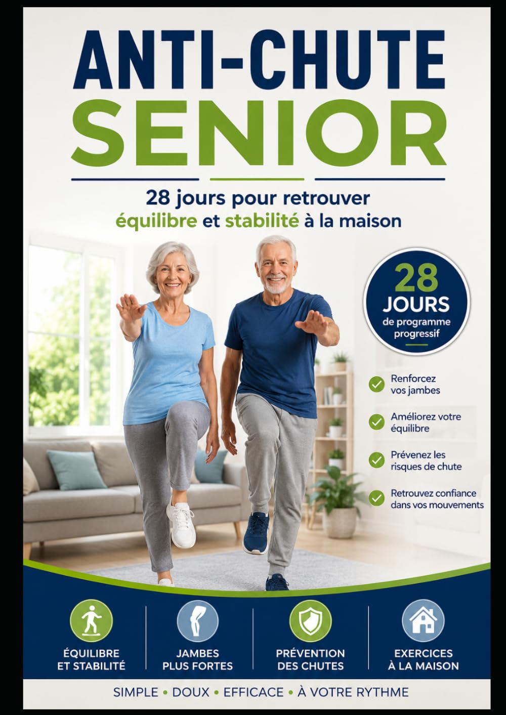 ANTI-CHUTE SENIOR: 28 jours pour retrouver équilibre et stabilité à la maison