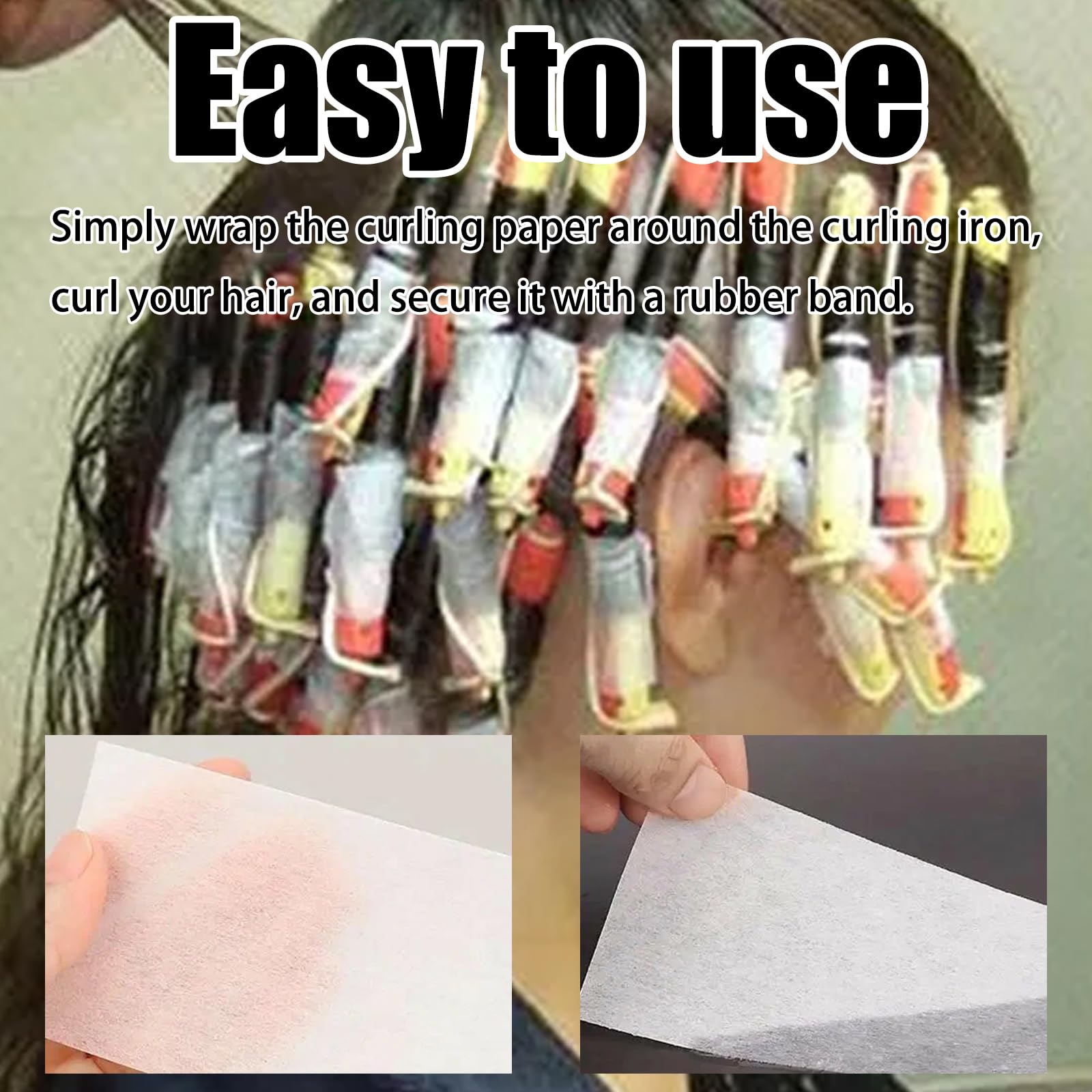 Professional Salon Perm Paper, 240 Pieces, 11.5 x 6.5 cm, High Temperature Resistant, for Hair Colouring and Styling - Image 3