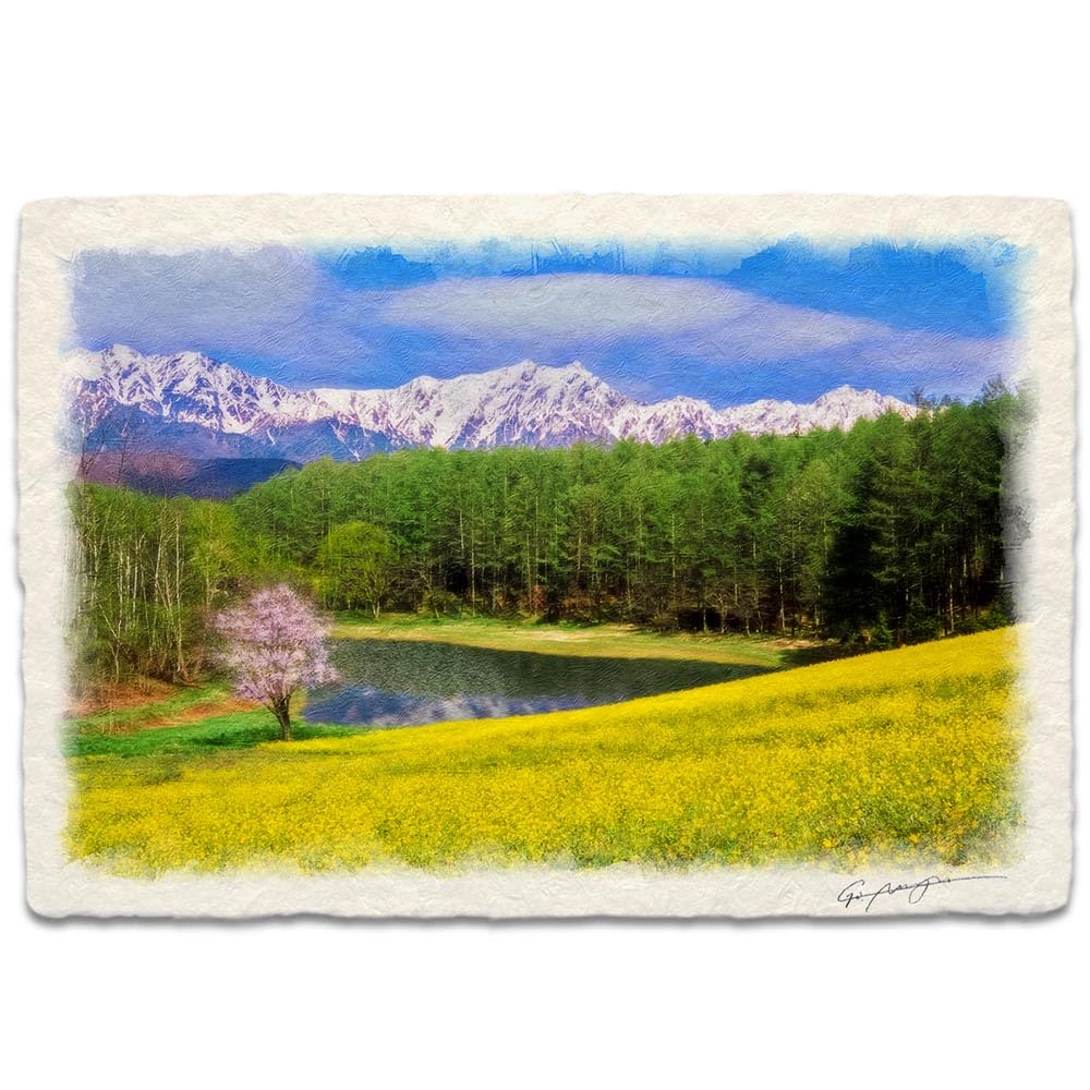 Amazon.co.jp: 風水 絵 絵画 玄関 インテリア アートパネル 風景