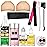 Wig Accessory Essentials Kit Lace Front Wig Glue & Remover, Wig Caps, Elastic Band, Hair Wax Stick, Edge Control, Edge Brush, Hair Shear Dermaplanning Razor Tool and Edge Scarf - 10PCS