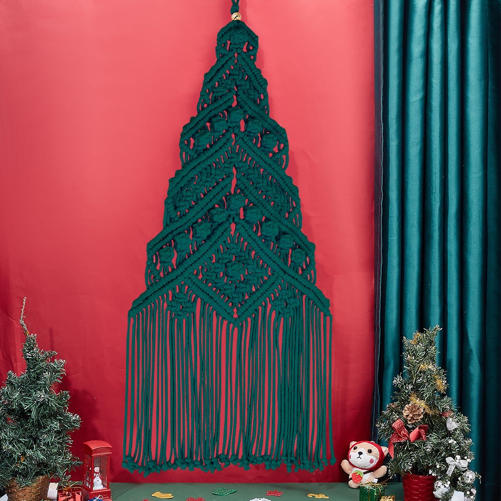 Kit Macramè Fai Da Te Per Albero Di Natale Hardinox | Set Per Principianti Con Istruzioni Per Creare Decorazioni E Arazzi Boho - 2