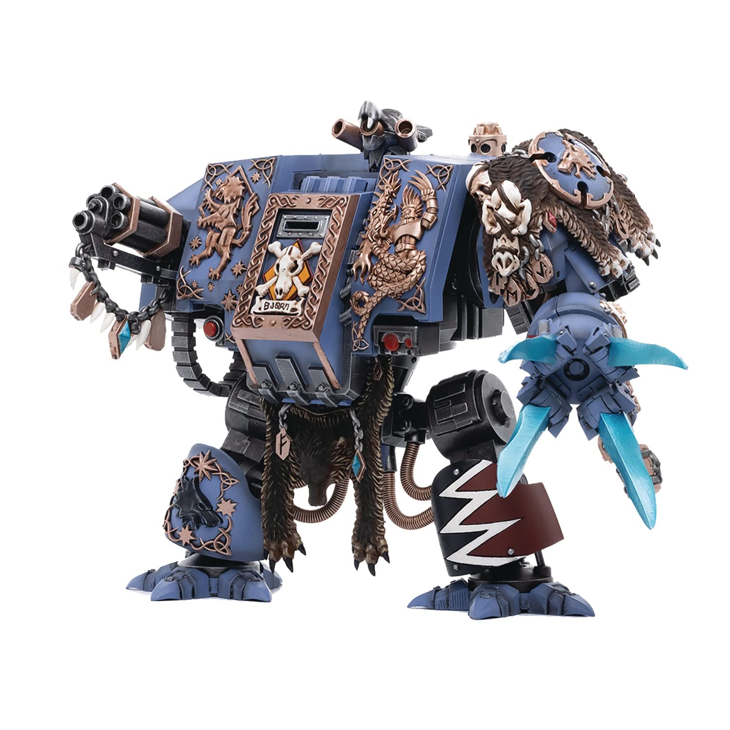 MERCHANDISING LICENCE Bloomage Joytoy Tech - Joytoy Warhammer 40,000 - Space Wolves Bjorn The Fell-Handed 1/18 Action Figure (Net), Getaway Solids