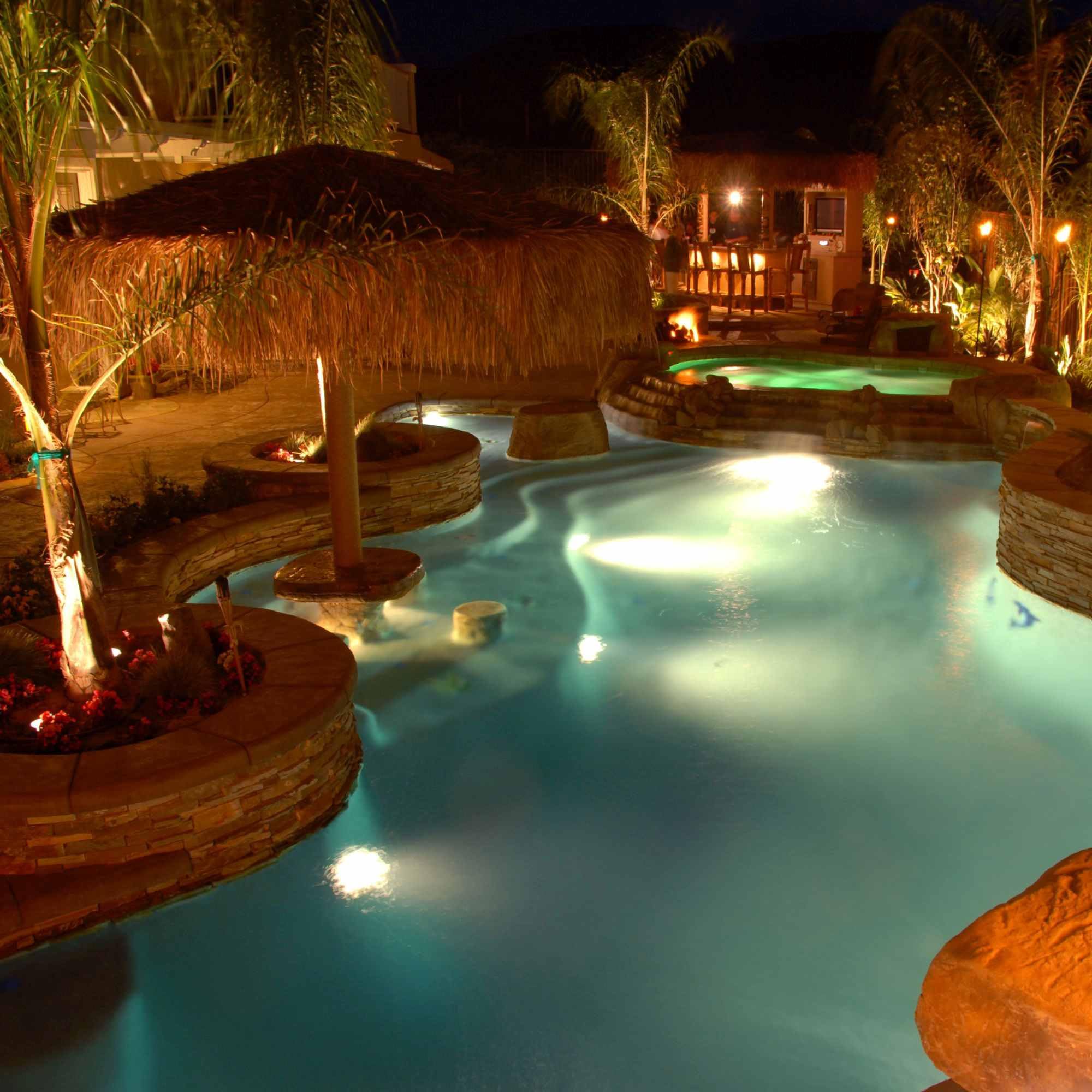 BARCELONA LED Faretto LED Piscina Sommersibile PAR56 24W 12V AC, Luce Calda e Fredda, IP68, Acciaio Inossidabile, Lampada LED per Piscina, Risparmio Energetico e Sicurezza Sott’Acqua