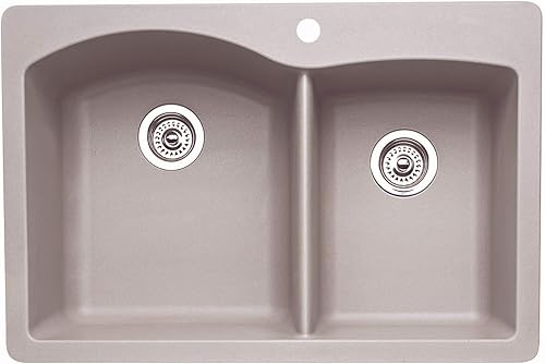 Blanco 511-608 Fregadero de cocina - 2 cuencos