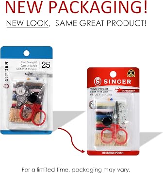 SINGER 00267 Sewing Kit in Reusable Pouch,