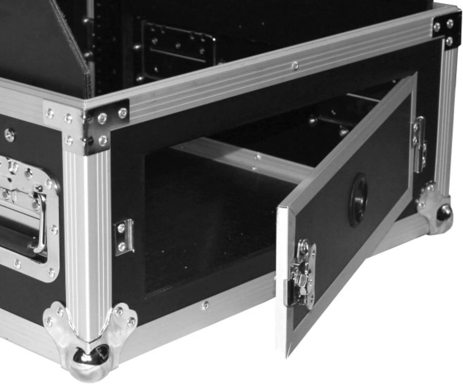 Prox Racing Parts 6 U Space Vertical 10 U Slant Top Load PRO DJ Mixer Rack Flight Road Ready Case T-6MR