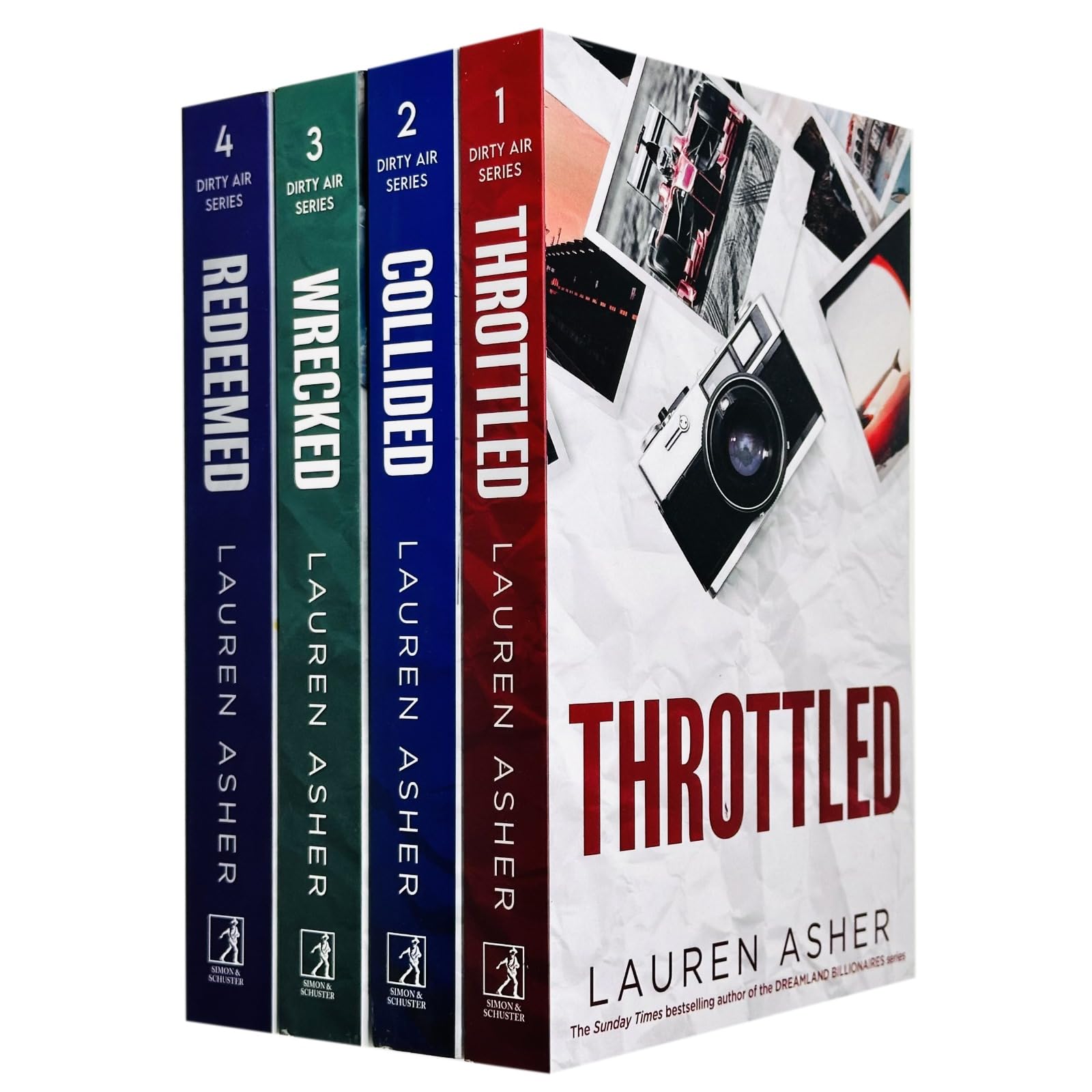 The Dirty Air Series 14 Books Collection Set By Lauren Asher (Throttled, Collided, Wrecked