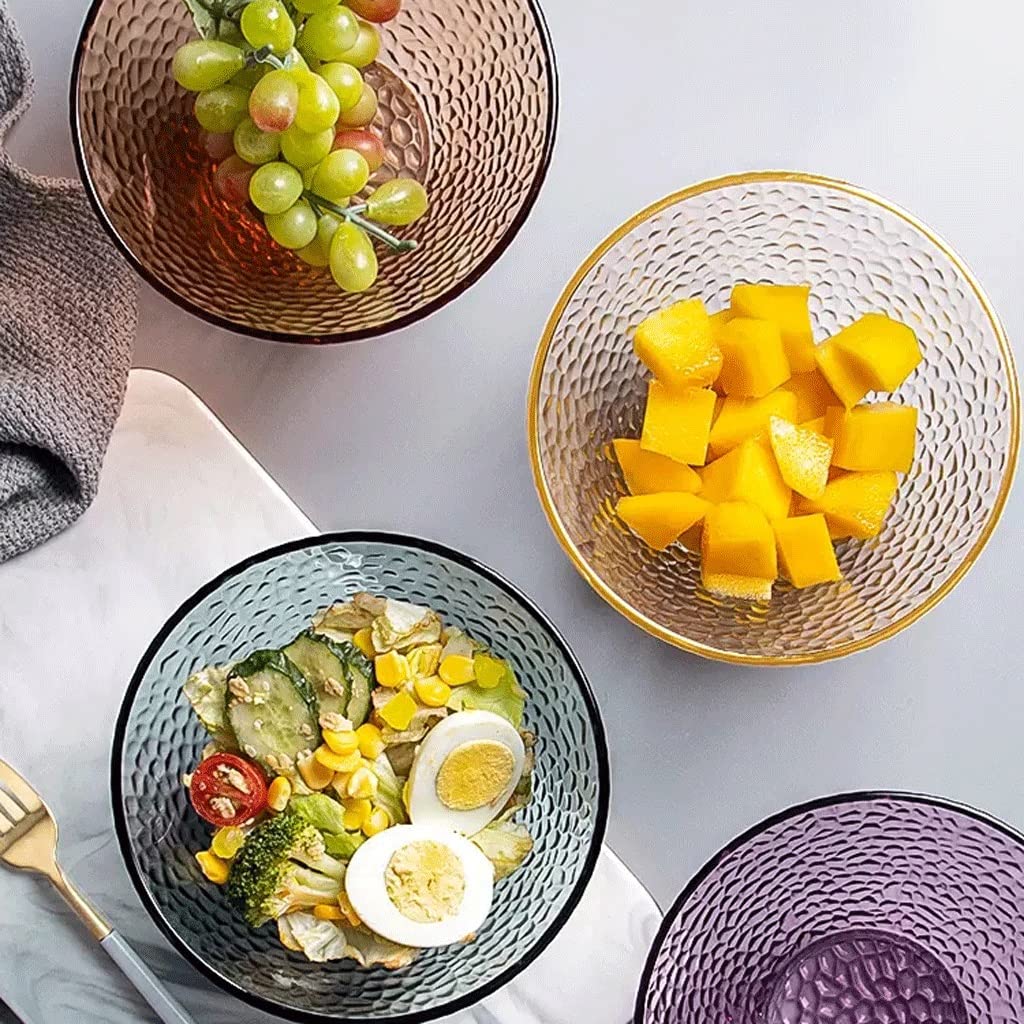 Salatschüssel Moderne Große Glas Schüssel Kreative Obstsalat Schüssel Haushalt Nette Suppenschüssel Transparent Nordic Geschirr Obstschale(B2pc)