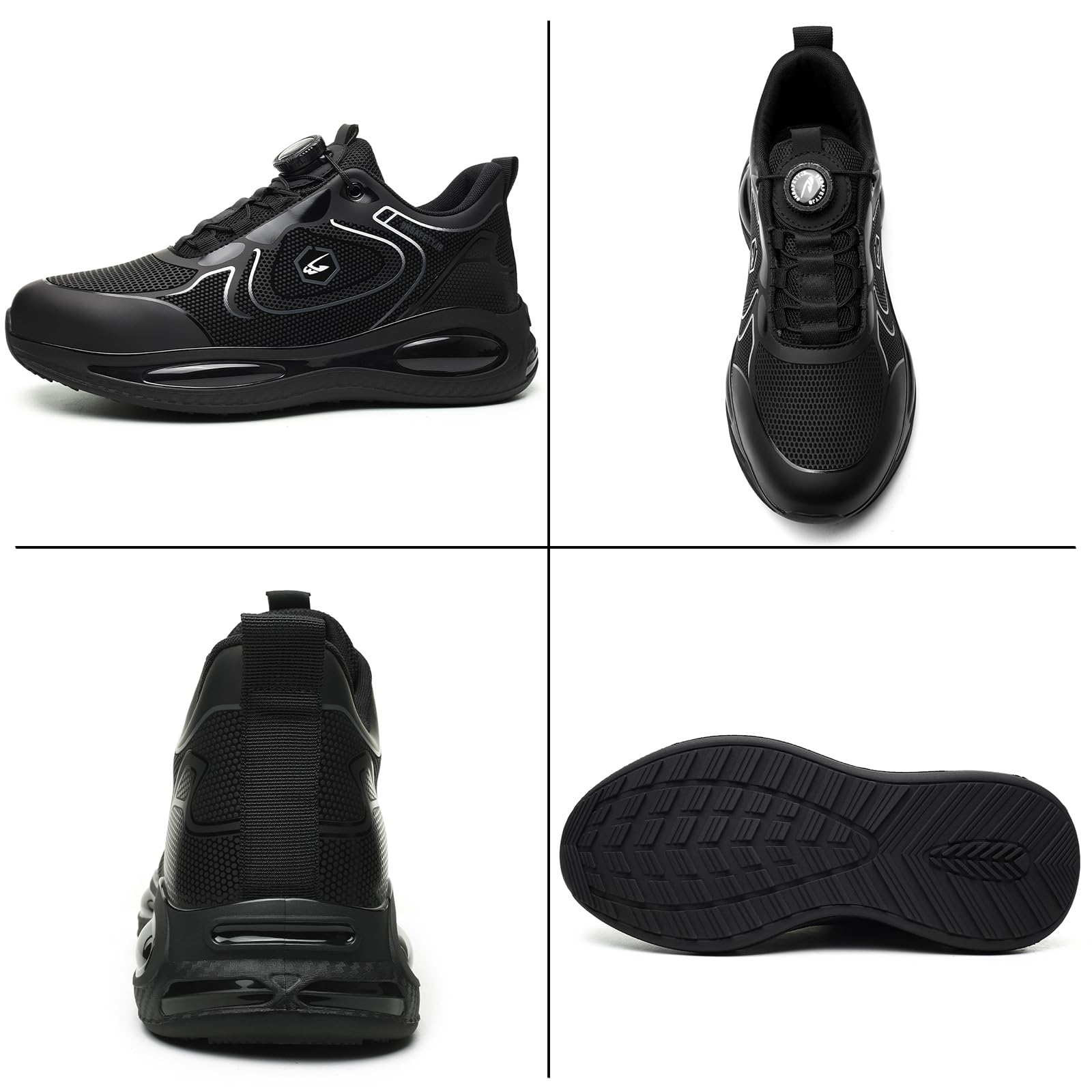 Gugifcto Scarpe Antinfortunistiche Uomo Donna da Lavoro Leggere Comodo Antiforatura Scarpa Sicurezza 36-46EU