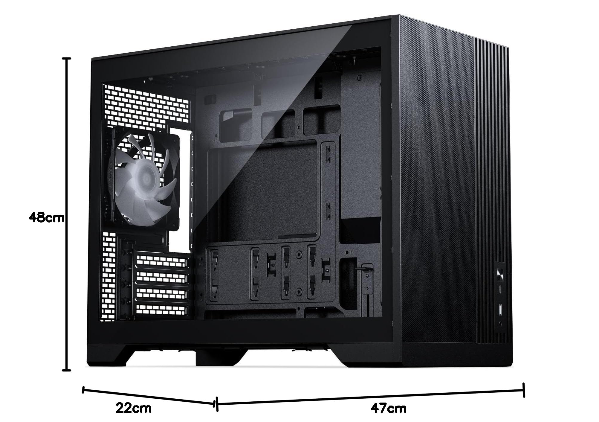 Phanteks XT M3, Case Gaming Compatto Micro-ATX, Filtro Mesh ad Elevate Prestazioni, Finestra in Vetro Temprato, 3 Ventole D-RGB da 120mm incluse, Nero