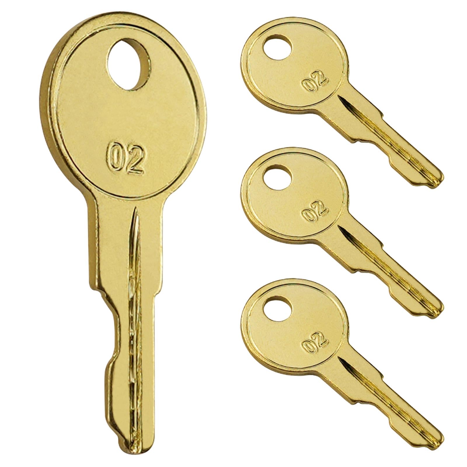 B02 Keys for Tool Chest and Cabinet Locks Fits Hus-ky Tool Box Home De-pot Hud-son De-walt Toolboxes 4 Pack