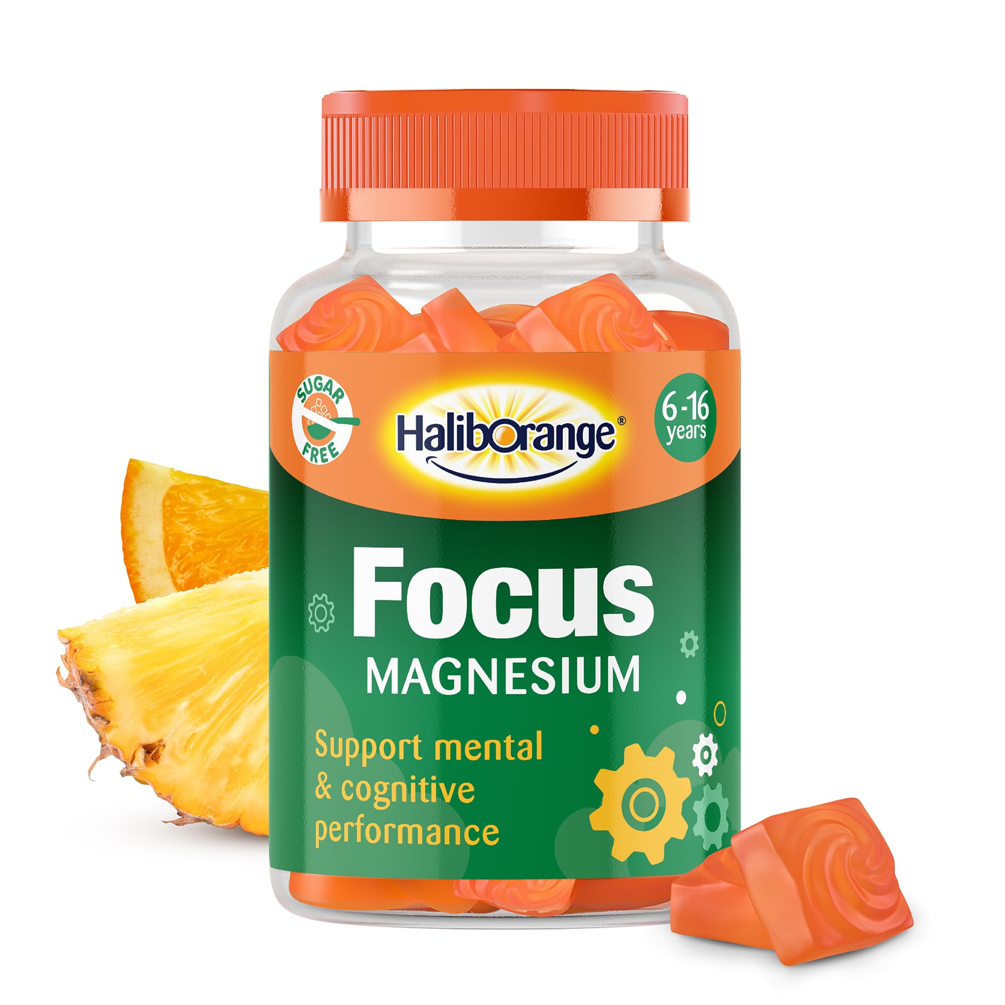 Haliborange Younger Minds Focus Orange & Pineapple Gummies 60S