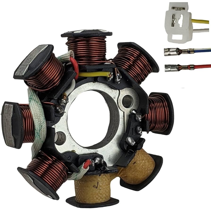 Amazon.com: RedCap 8-Coil 4-Wire Stator Magneto for GY6 49cc