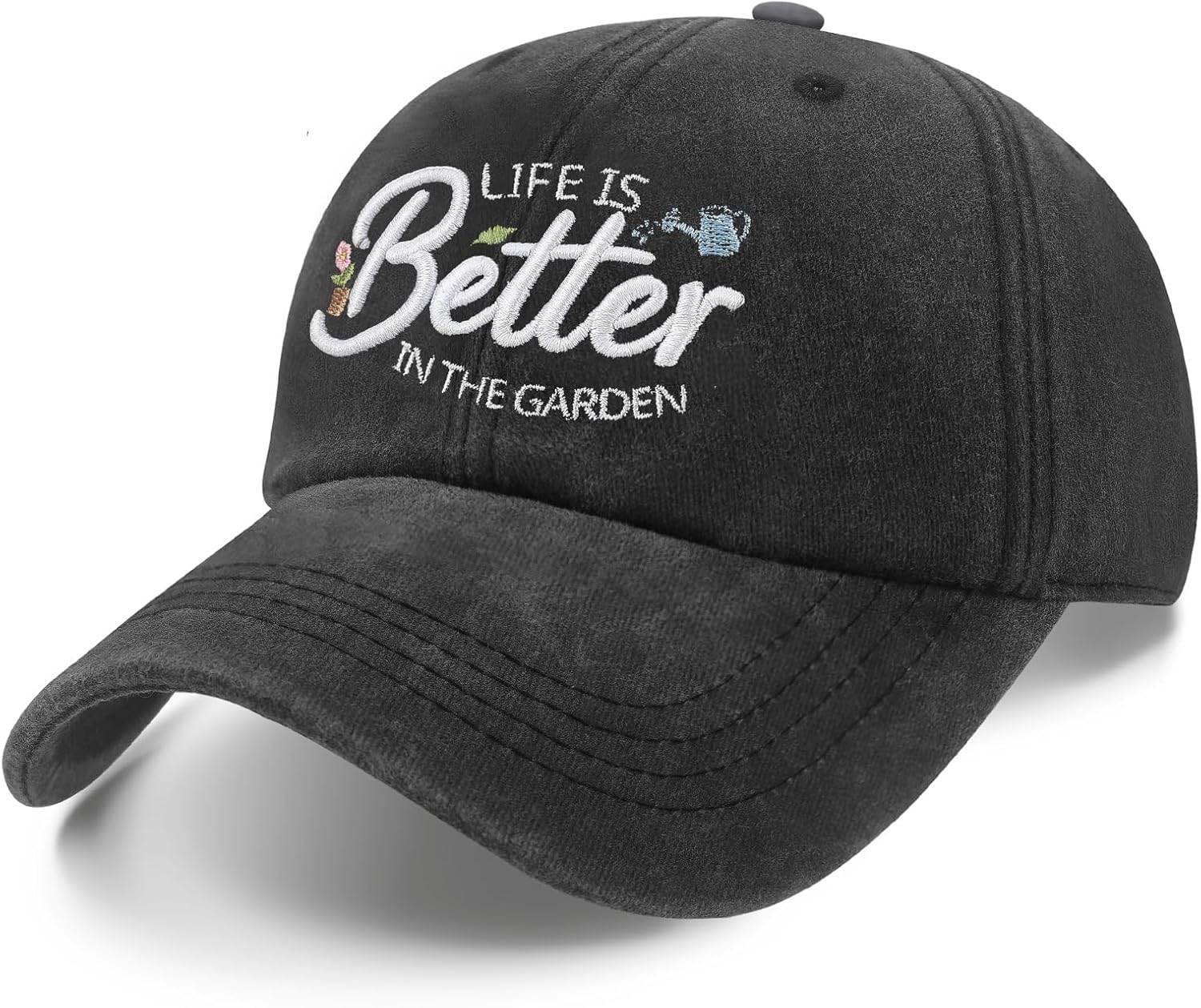 Gardening Gifts for Women - Gardening Hat Embroidered Breathable Cute Baseball Cap for Mom, Wife Outdoor Work