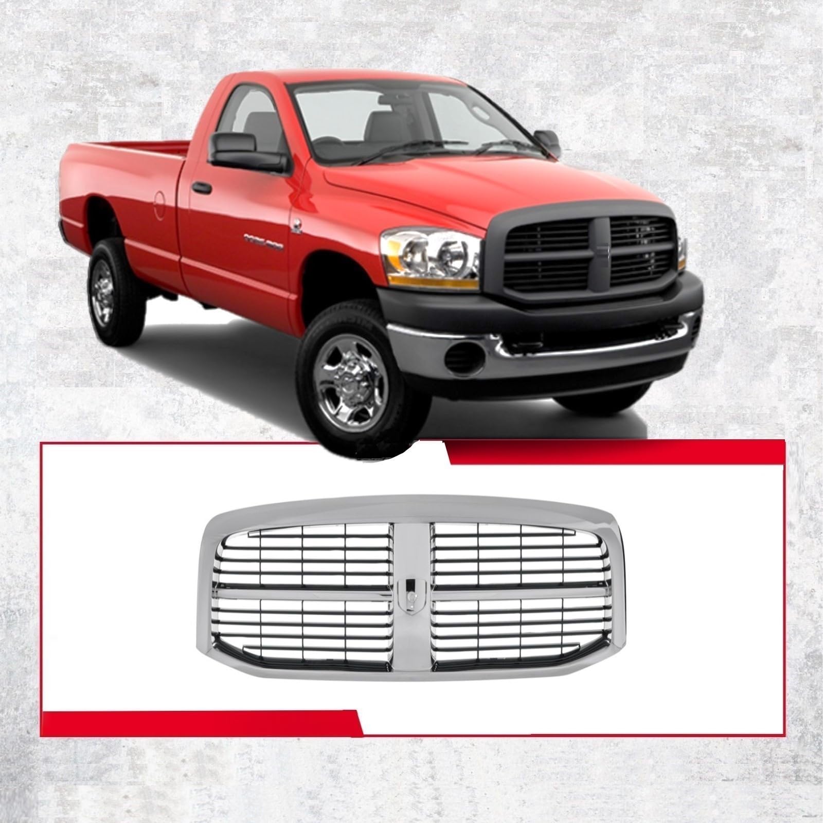 Front Grille Compatible With Dodge 2006 - Key Features