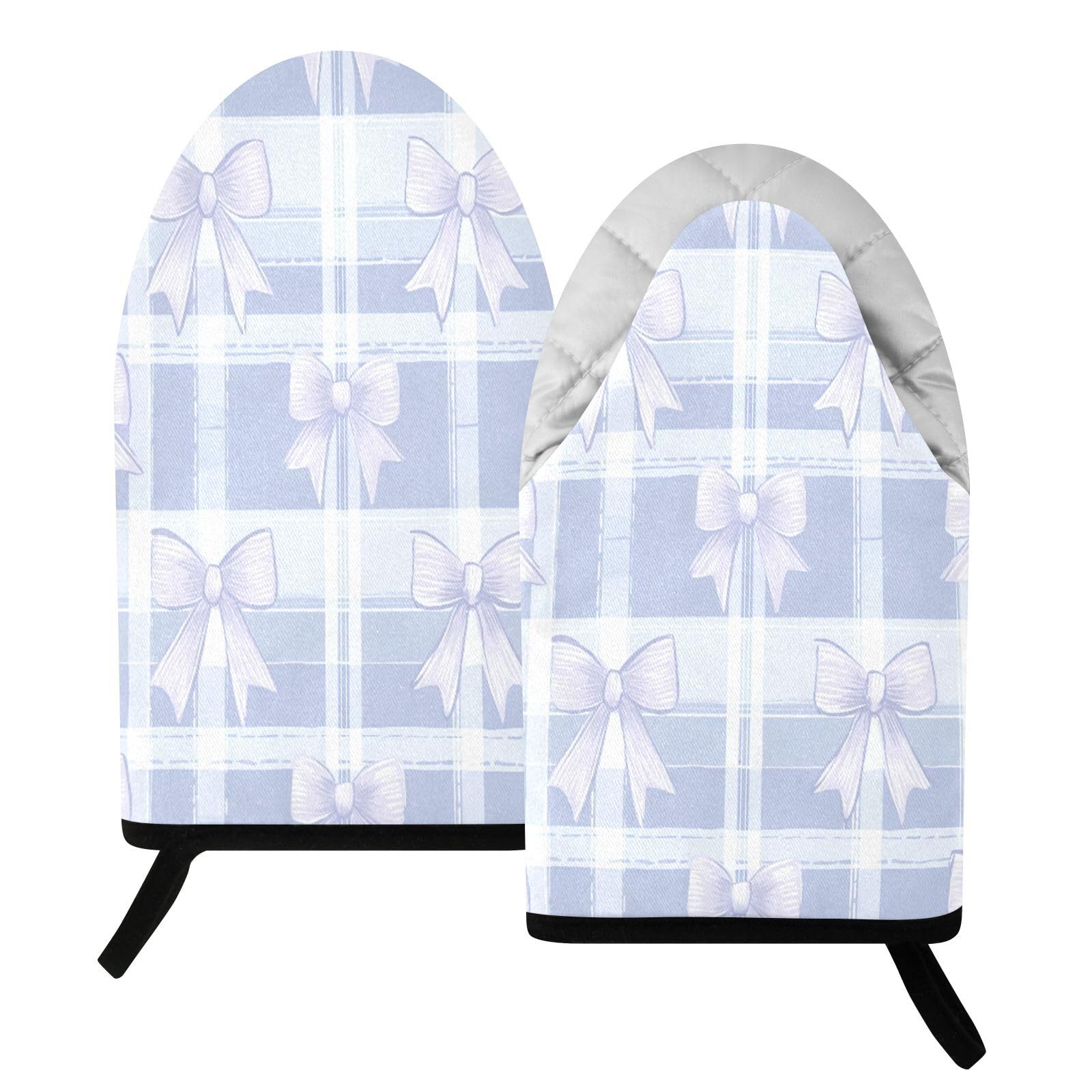 BURSTDDY Bows Oven Mitt,Heat Resistant Kitchen Mitts for Cooking